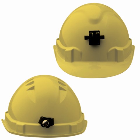 PROCHOICE V6 HARD HAT VENT LAMP BRACKET PUSHLOCK HARN - YELLOW